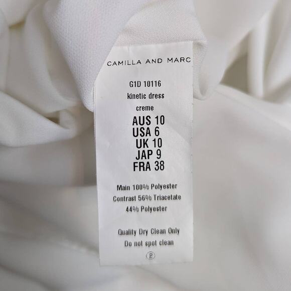 Camilla and Marc High Neck Oversized Shirt Dress White Size 6 - Picture 6 of 14